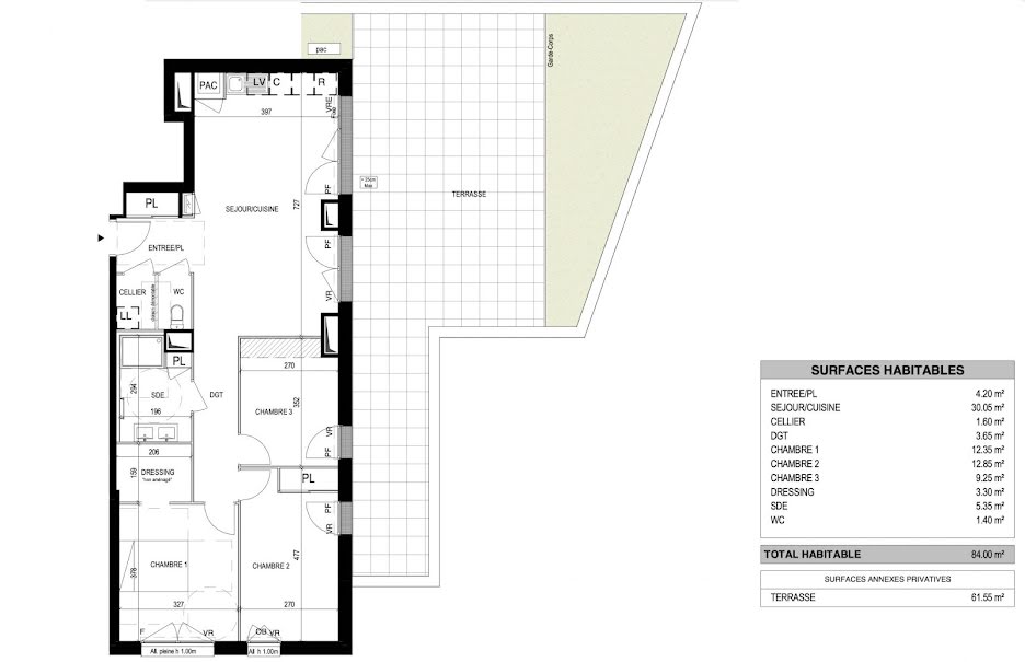 Vente appartement 4 pièces 84 m² à Saint-Herblain (44800), 398 900 €