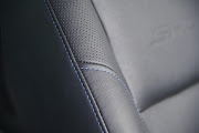 Blue stitching and embossed 'Sport' backrests come standard.