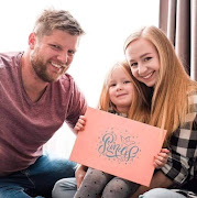 Shaun van Wyk, his Ukrainian wife Yana and daughter, Taylor. He was one of the first South Africans to make it across the border to Poland.