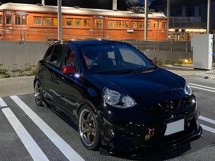 マーチの車高調整・ドライブ・DIY・あなたの燃費はどれくらい？・9月もよろしくお願いします。に関するカスタム事例の投稿画像1枚目