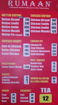 Hotel Rumaan menu 3