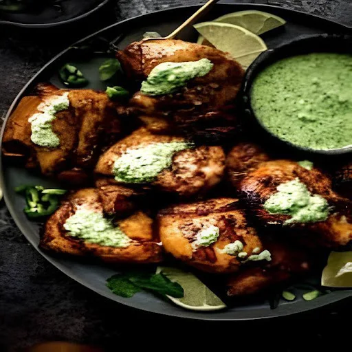 Chicken Hot Green Sauce