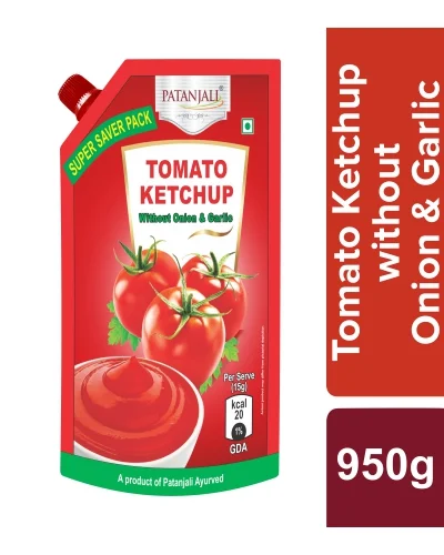 Patanjali Tomato Ketchup W/O Onion Garlic - 950 ml