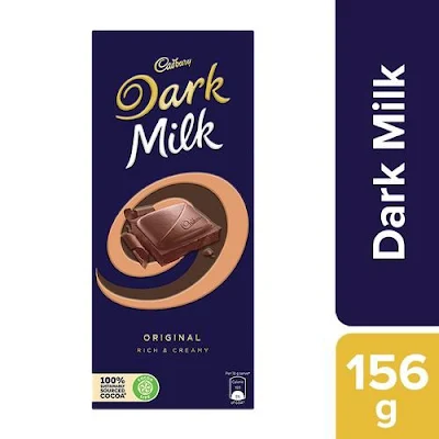 Cadbury Dark Milk Chocolate Bar - 156 gm