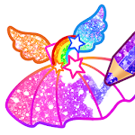 Coloring Glitter Princess Apk