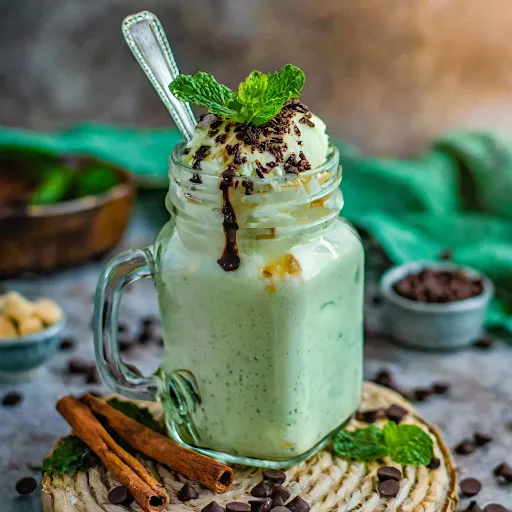 Mint Chocolate Chip Thickshake [450 Ml, 1 Jar]