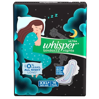 WHISPER ULTRA NIGMHT XXL+ 16 PAD