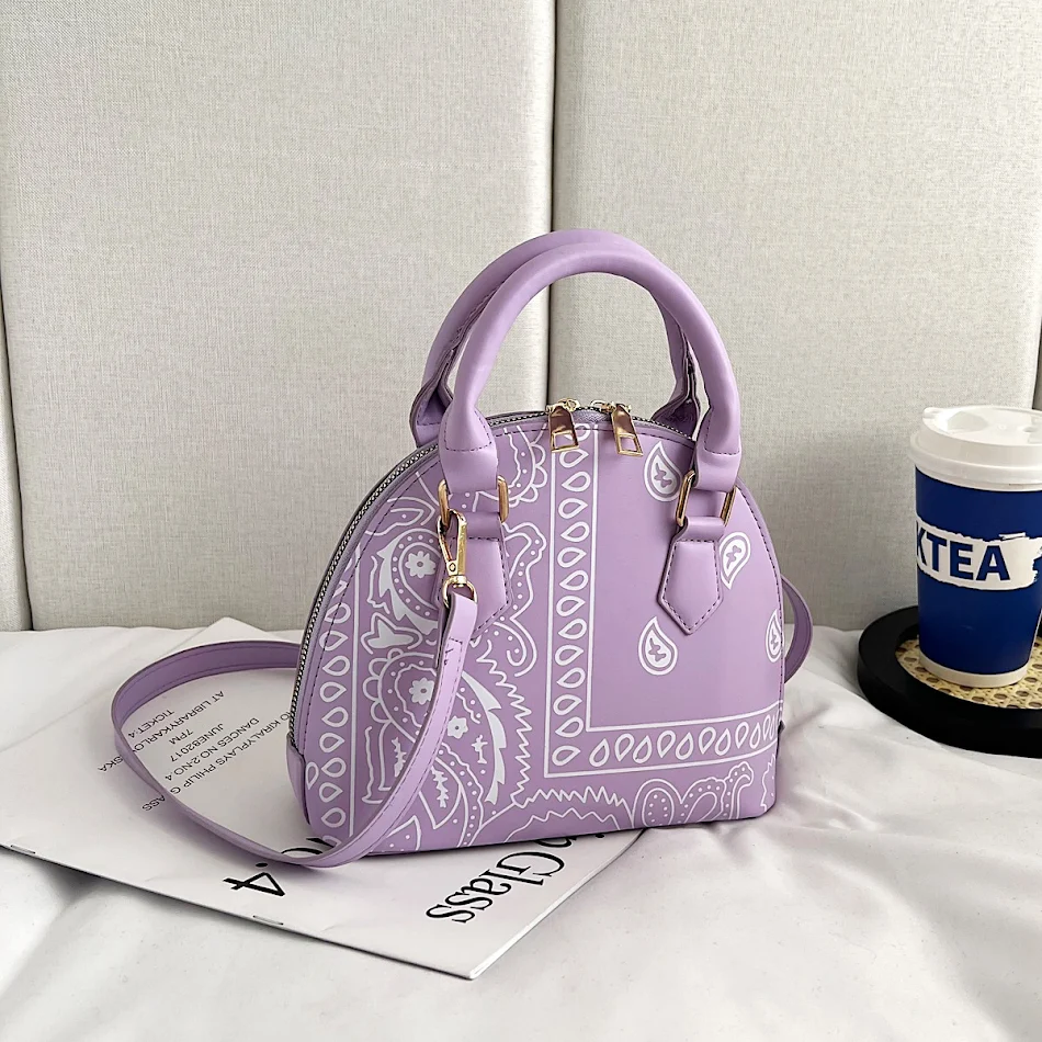 New Paisley Portable One-shoulder Crossbody Hand Carrying Shell Bag, Stylish and Convenient, Perfect for Everyday Use an
