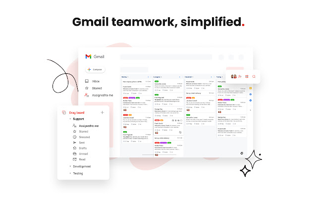 DragApp: Gmail shared inbox chrome extension