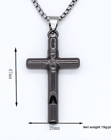Kruis Mes Hanger Heren Ketting Meta - 0