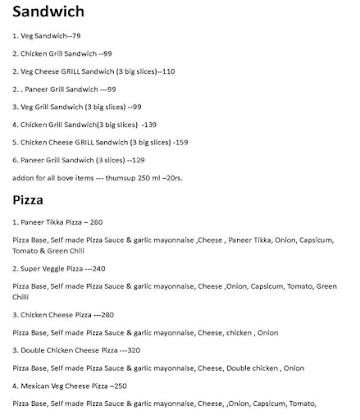 Cheesy Crust Pizza Shop menu 