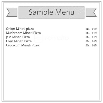 Pizzaminati menu 