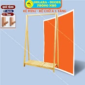 Giá Treo Quần Áo Chữ A - Kệ Treo Đồ Quần Áo Chữ A 1 Tầng Mini Gỗ Thông Nhập Khẩu