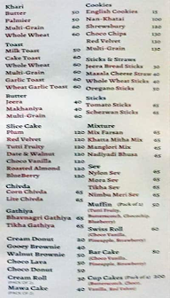 Bakers & More menu 2