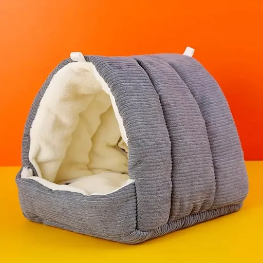Parrot Nest Warm Bird Winter House Shed Hut Hanging Hammock Cage Accessories Plush Hideaway Hamster Small Pet Nest Bird 