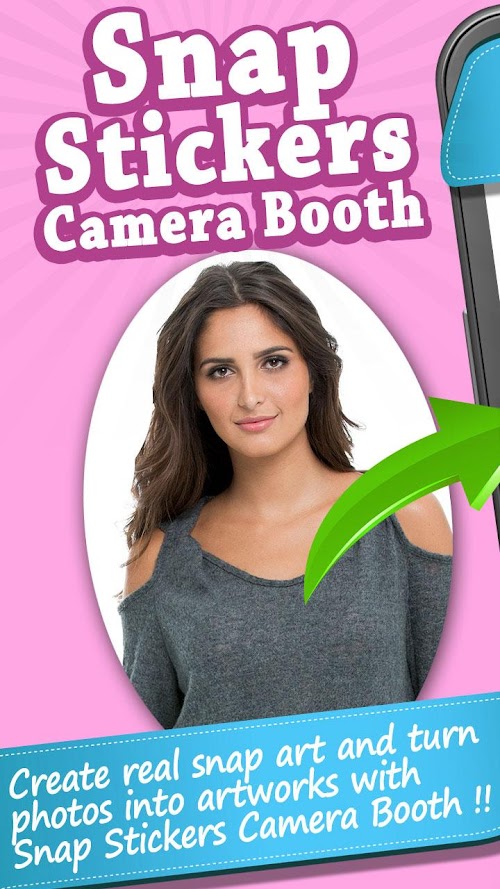Android application Snap Stickers Camera Booth screenshort