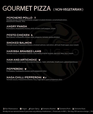 Pangeo menu 