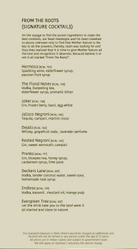 Quattro - The Leela Palace menu 1