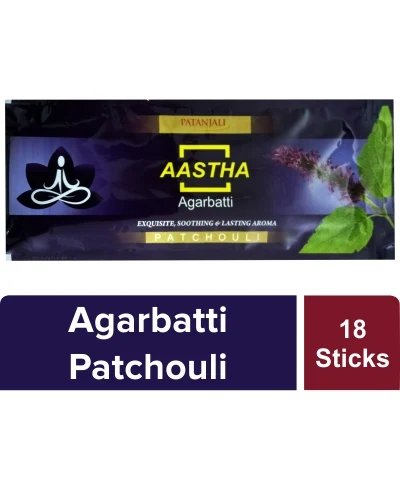 Patanjali Aastha Agarbatti Patchouli - 18 Stick - 20 gm