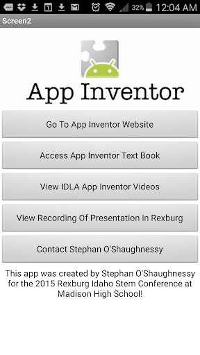 Idaho STEM App Inventor