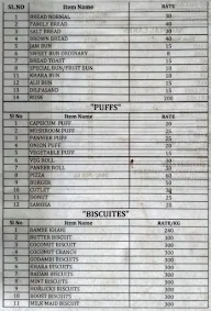 Bake Delite menu 5