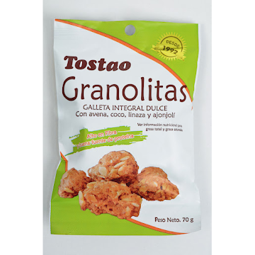 Granolitas Tostao Galletas Integrales Paquete x 78 gr  