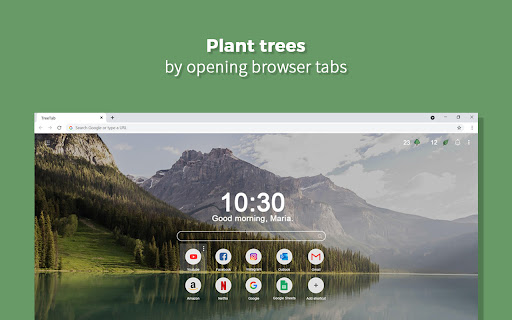 Treetab - The New Tab that Plants Trees