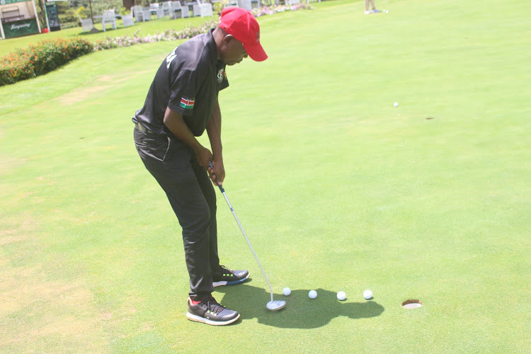 Gilbert Alikula at Muthaiga Golf Club