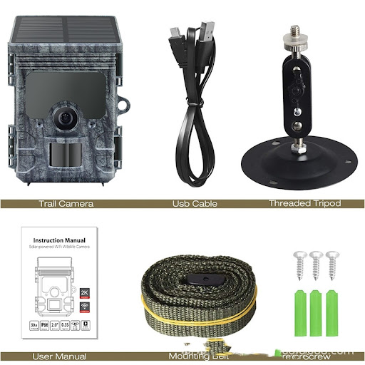 Title 4, 46MP Solar Infrared Induction Hunting Camera. C...