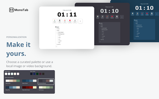 MonoTab – Minimal New Tab screenshot 3