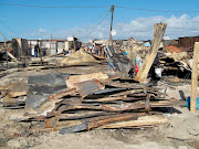 About 35 shacks were destroyed by fire in Tsepetsepe informal settlement, Khayelitsha, in a fire on Tuesday. 