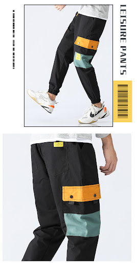 Title 8, Youth loose multi-pocket elastic waist bungee o...