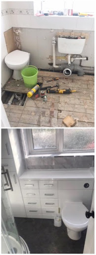 Before and after bathroom fitted