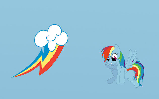 rainbow dash theme small screen chrome extension