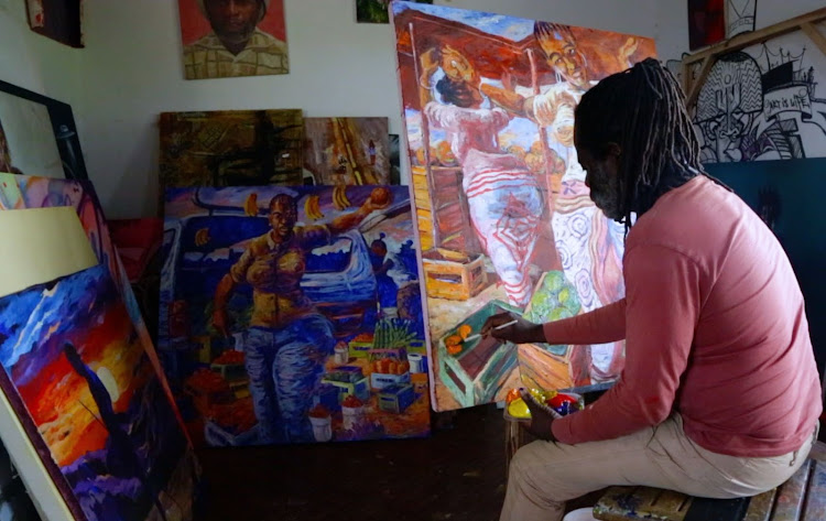 Kenyan artist Patrick.