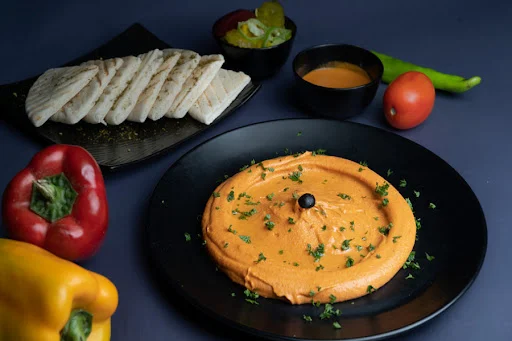 Spicy Hummus Platter [Jain]