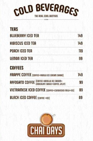 Chai Days menu 6