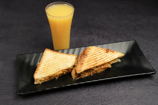 Chicken Cheese Grilled Sandwich + Juice