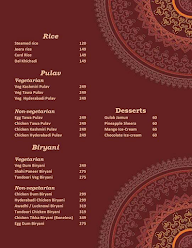 Maharaja Dining menu 5