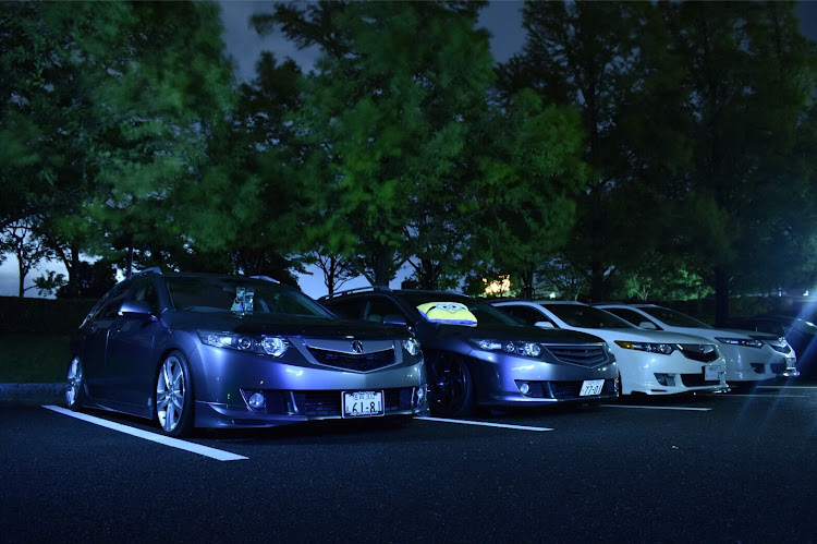 アコードツアラーのドライブ・ナイトMT・夜の走行写真・初ローリングショットに関するカスタム事例の投稿画像1枚目
