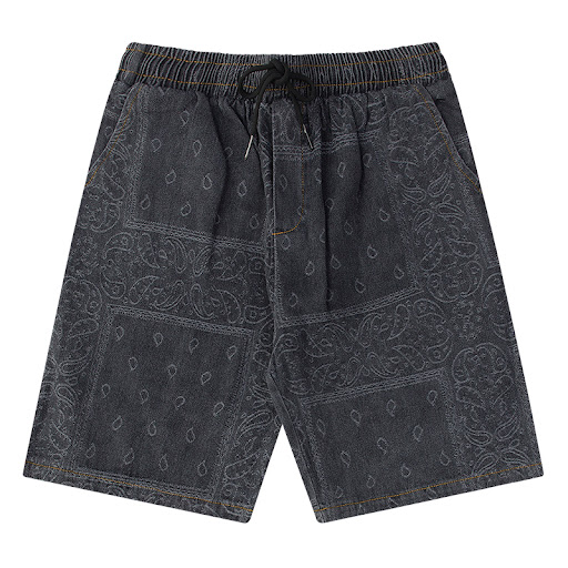 Title 8, Cashew Flower Printed Shorts Baseball Shorts, M...