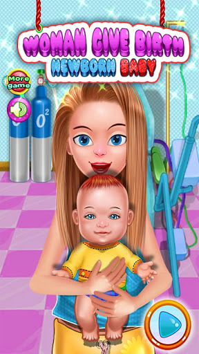 Gives birth baby games