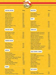 Taste of Indore menu 1