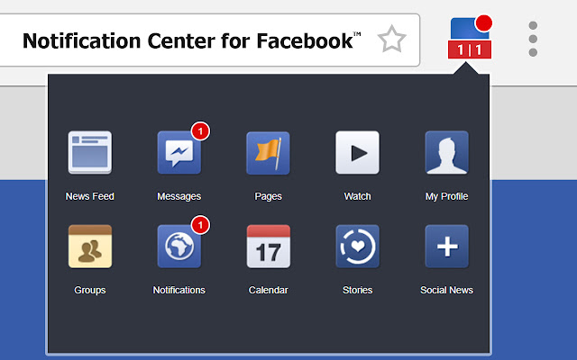 Notification Center: Messenger Groups Events chrome extension