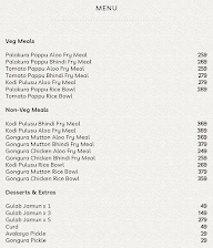 Andhra Meal Co menu 1