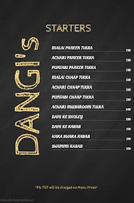 Dangi's Swad Punjab Da menu 2