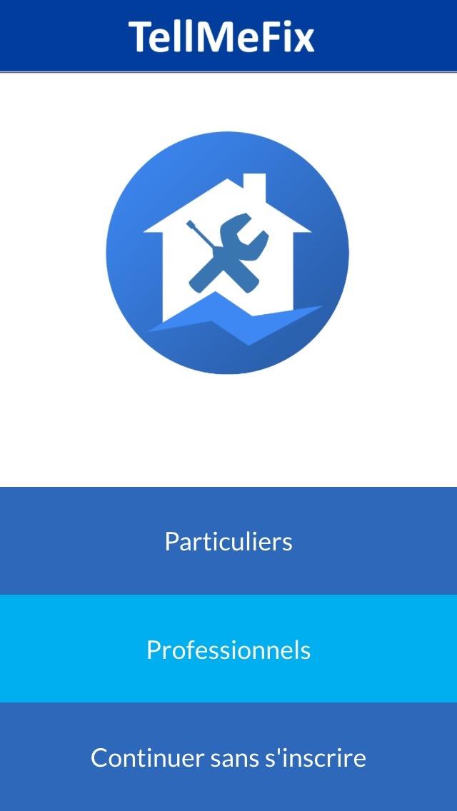 TellMeFix Dépannage à domicile Screen 1