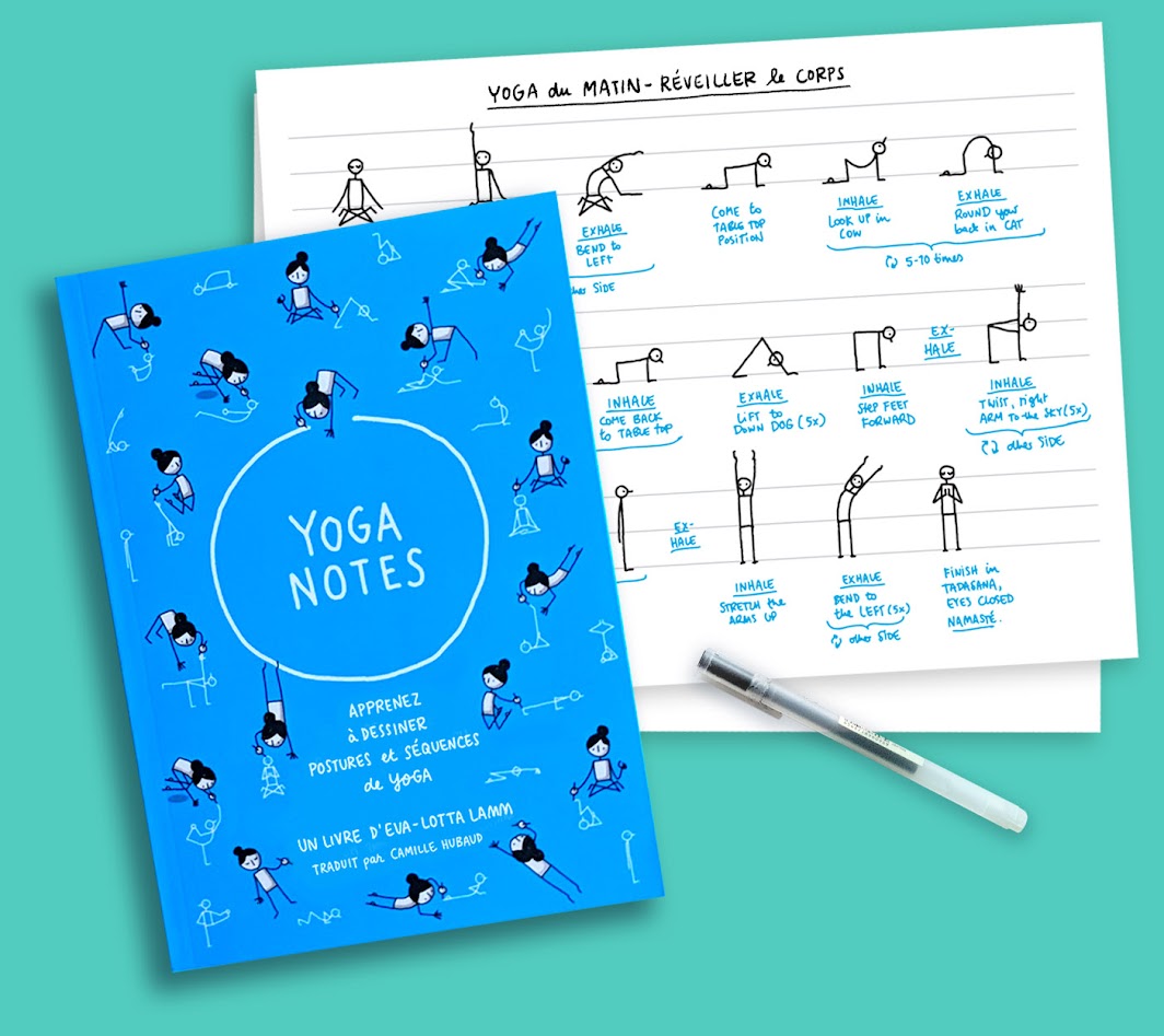 Yoganotes - Apprenez à dessiner des postures et séquences de yoga