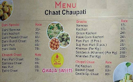 Gwalia Sweets menu 1