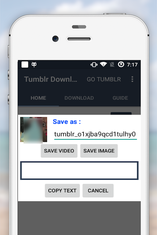 Android application Video Downloader for tumblr screenshort